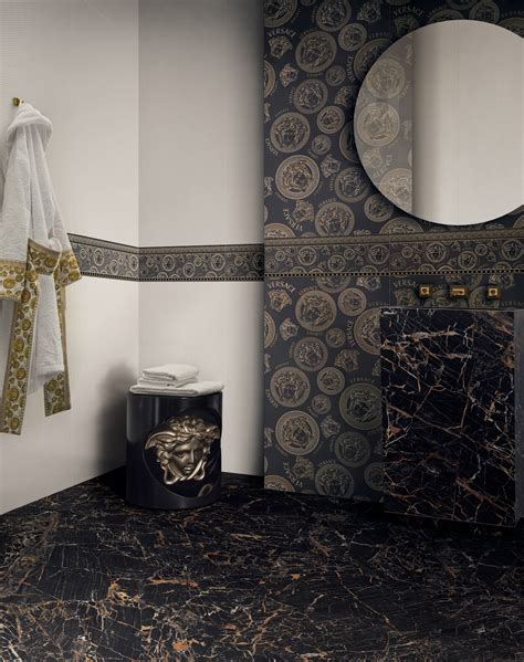 fasce decorative per rivestimenti bagno versace|versace ceramics bathroom.